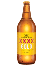 Xxxx Gold Mid Strength Lager Beer Long Neck Bottle 750m  Bottle
