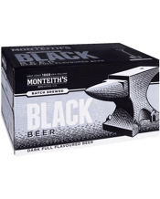 Monteith's Black Beer Bottles 330ml  24 Case