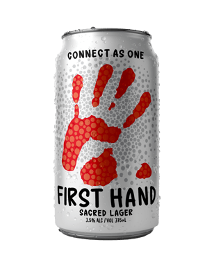 First Hand Beer Sacred Lager Mid Cans 375ml  Can