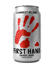 First Hand Beer Sacred Lager Mid Cans 375ml  Can