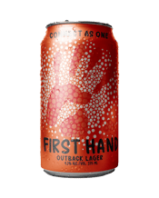 First Hand Beer Outback Lager Cans 375ml  Can