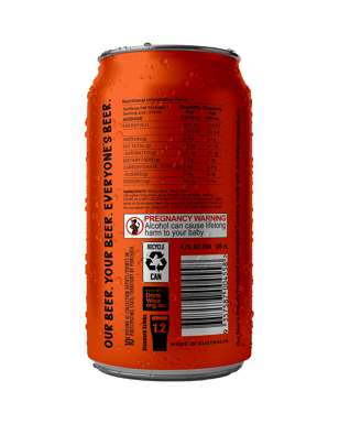 First Hand Beer Outback Lager Cans 375ml  Can