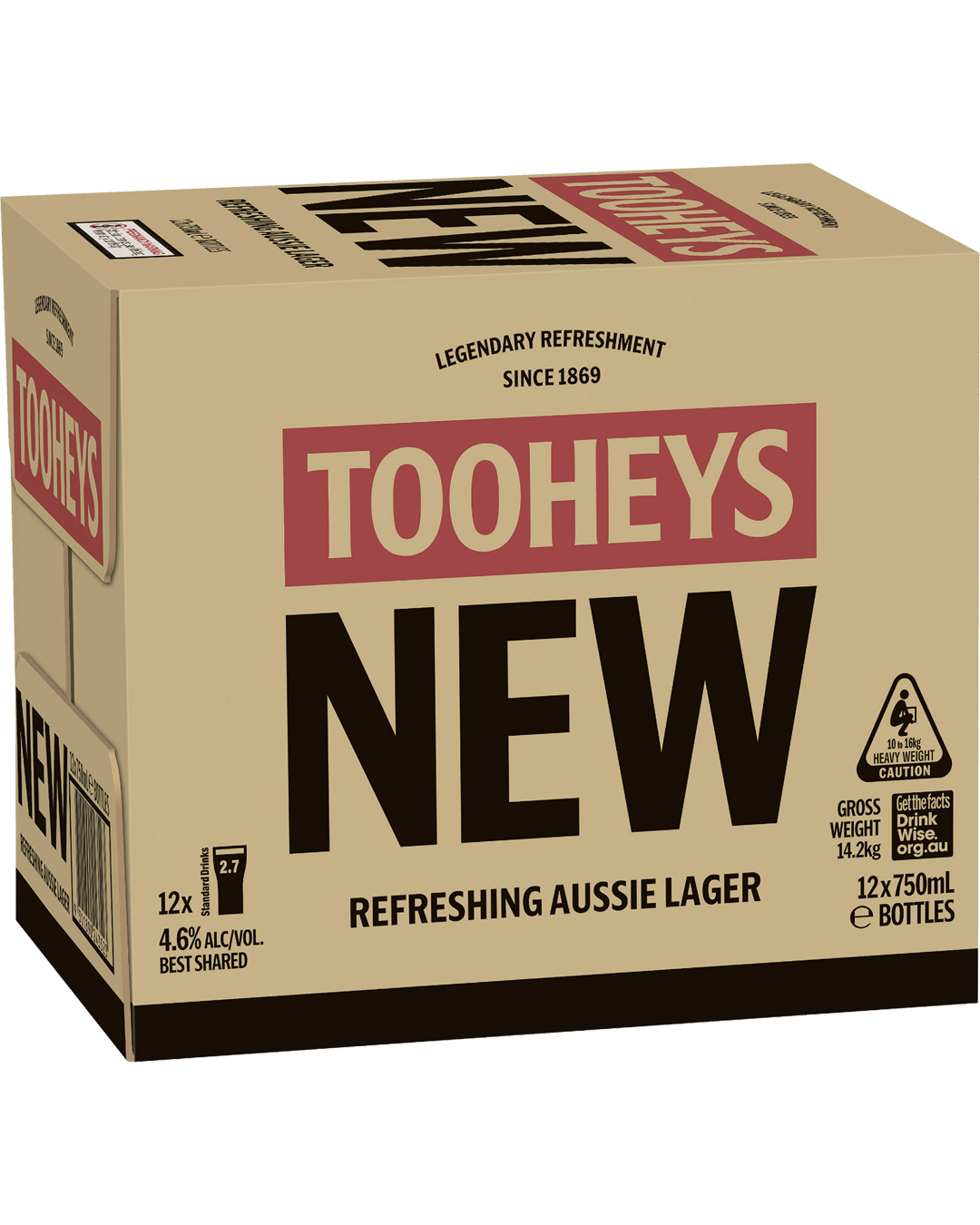 Tooheys New Bottle 750mL
