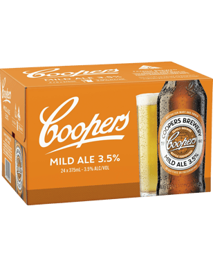 Coopers Mild Ale 3.5% Bottles 375ml  24 Case