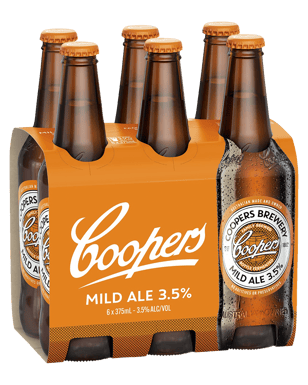 Coopers Mild Ale 3.5% Bottles 375ml  6 Pack