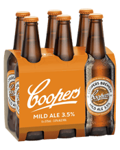 Coopers Mild Ale 3.5% Bottles 375ml  6 Pack