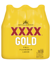 Xxxx Gold Mid Strength Lager Beer Long Neck Bottle 750m  3 Bottle