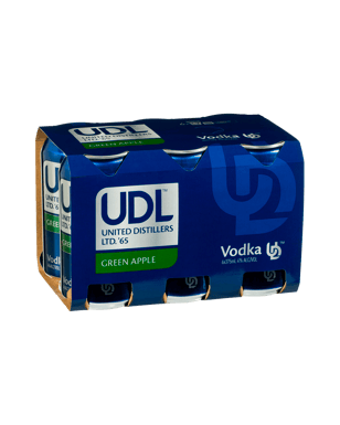 Udl Vodka & Green Apple Cans 375ml  Can