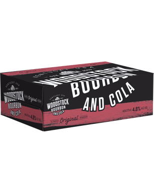 Woodstock Bourbon & Cola 4.8% Cans 375ml  24 Case