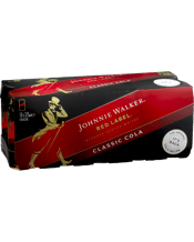 Johnnie Walker Red Label & Cola 10 Pack Cans 375ml  Can