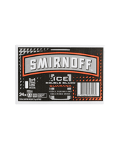 Smirnoff Ice Double Black Guarana Can 250ml  24 Case