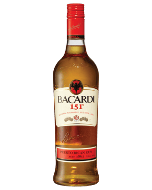 Bacardi 151° Rum 750ml  Bottle