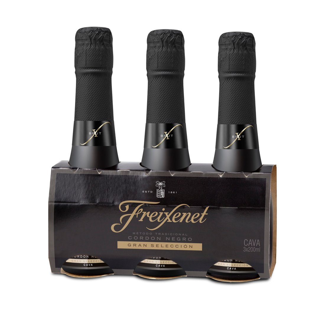 Freixenet Cordon Negro Brut Piccolo Cava 4x200mL