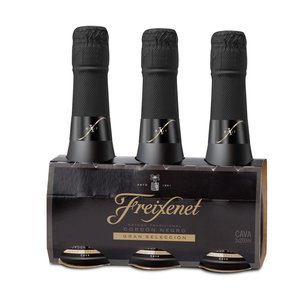 Freixenet Cordon Negro Brut Piccolo Cava 200ml  3 Pack
