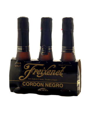 Freixenet Cordon Negro Brut Piccolo Cava 200ml  3 Pack