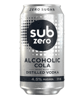Sub Zero Alcoholic Cola Cans 375ml  Can