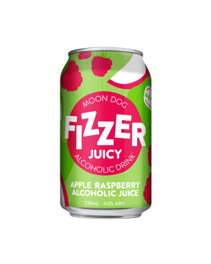 Moon Dog Fizzer Juicy Apple Raspberry Cans 330ml  Can