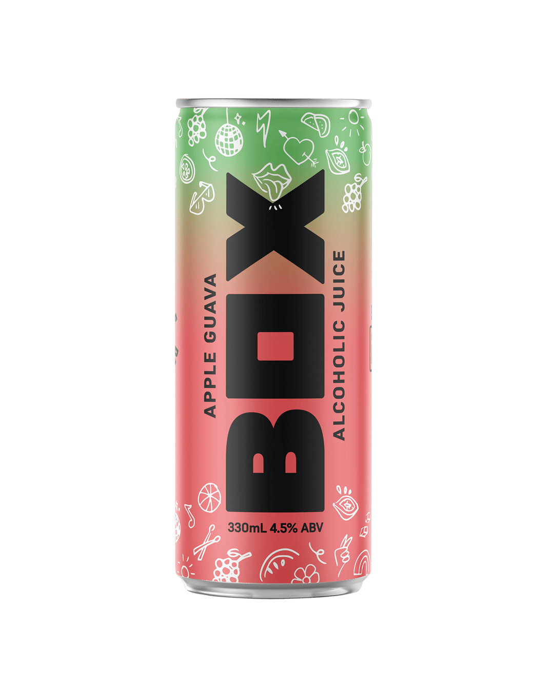 Box Alcoholic Juice Apple and Guava Cans 330mL