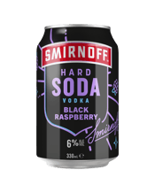 Smirnoff Hard Soda  Black Raspberry Fizz Cans 330ml  Can