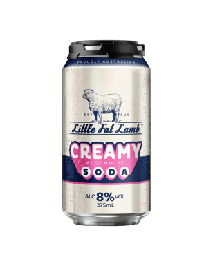 Little Fat Lamb Creaming Soda 8% Cans 375ml  Can