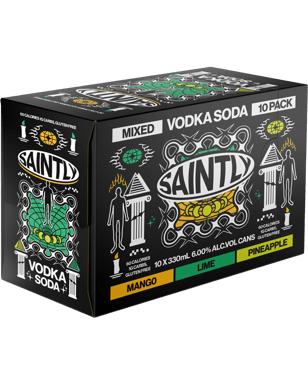 Saintly Mixed Vodka And Soda 10 Pack Cans 330ml  Can