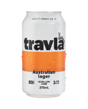 Travla Mid Strength Lager Cans 375ml  Can