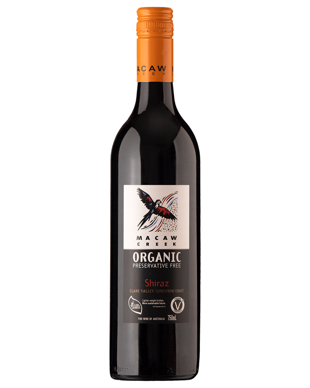 Macaw Creek Organic Preservative Free Shiraz