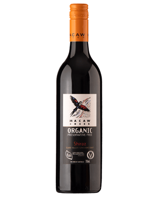 Macaw Creek Organic Preservative Free Shiraz  Bottle