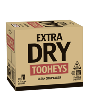 Tooheys Extra Dry Bottles 696ml  12 Case