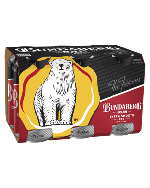Bundaberg Red Rum And Cola Cans 375ml  6 Pack