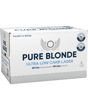 Pure Blonde Ultra Low Carb Lager Bottles 355ml  Bottle
