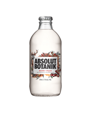 Absolut Botanik Berry Pear & Vodka 330ml  Bottle