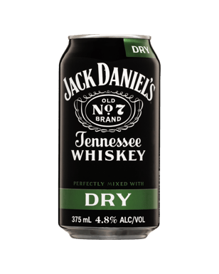 Jack Daniel's Tennessee Whiskey & Dry Can 375ml  Bottle