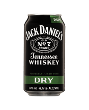 Jack Daniel's Tennessee Whiskey & Dry Can 375ml  Bottle