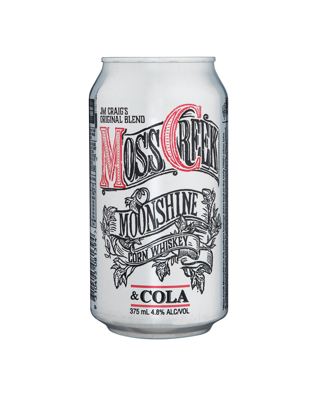 Moss Creek Moonshine Corn Whiskey & Cola Cans 375mL