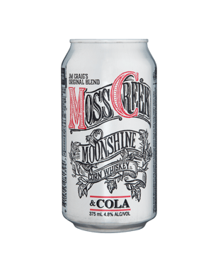 Moss Creek Moonshine Corn Whiskey & Cola Cans 375ml  Can