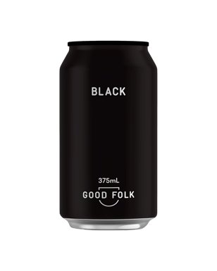Good Folk Black Lager Cans 375ml  Can