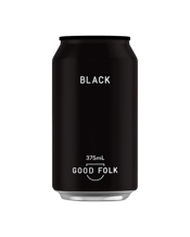 Good Folk Black Lager Cans 375ml  Can