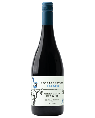 Leogate Estate Miracle On The Wire Organic Merlot  Bottle
