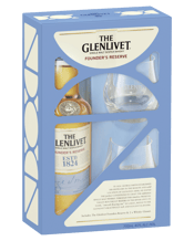 The Glenlivet Founder's Reserve Scotch Whisky Glass Gift Pack  Bottle