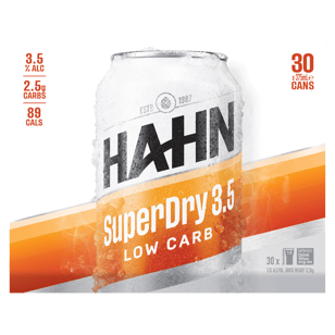 Hahn Super Dry 3.5 330ml Cans  Can