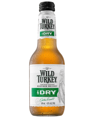 Wild Turkey Bourbon & Dry Bottle 340ml  Bottle