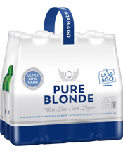 Pure Blonde Ultra Low Carb Lager Bottles 12 Pack 355ml  12 Bottle