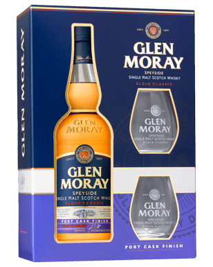 Glen Moray Port Cask Whisky And Glass Pack 700ml  Bottle