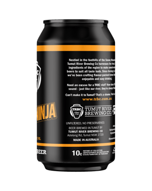 Tumut River Brewing Co. Ginja Ninja Ginger Beer Cans 375ml  Can