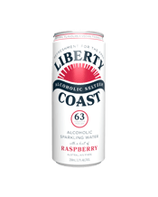 Liberty Coast Alcoholic Seltzer With Raspberry Cans 250ml  4 Pack