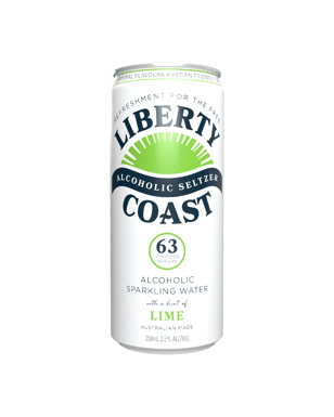 Liberty Coast Lime Seltzer 3.5% Cans 250ml  Can