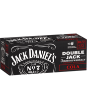 Jack Daniel's Double Jack & Cola Cans 10 Pack 375ml  Pack