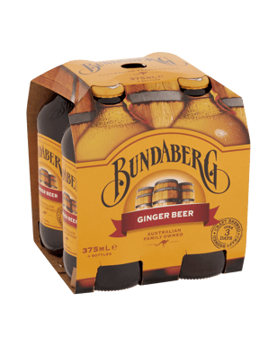Bundaberg Ginger Beer Bottles 375ml  Pack