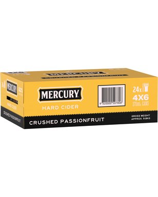 Mercury Hard Passionfruit Cider Cans 375ml  24 Case